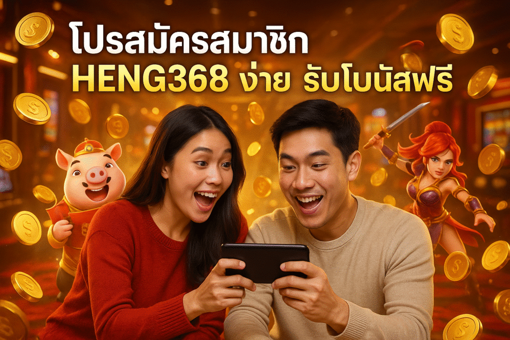 โปรสมัครสมาชิก HENG368 ง่าย รับโบนัสฟรี