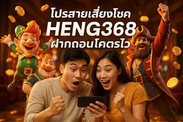 โปรสายเสี่ยงโชค HENG368 ฝากถอนโคตรไว